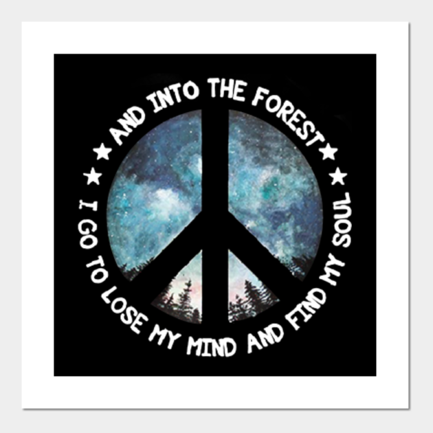 t shirt and into the forest i go